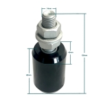 40x60mm - Nylon Roller for Sliding Gate (Black)
