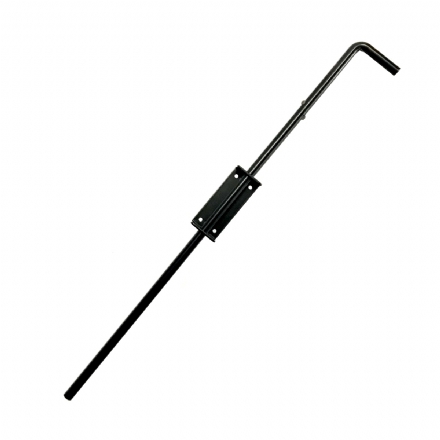 600mm Heavy Duty Steel Drop Bolt (Black) - 600mm drop bolt black - 1    - Gate Warehouse