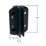 Adjustable Tension Self-closing Safety Gate Hinge With Alignment Leg