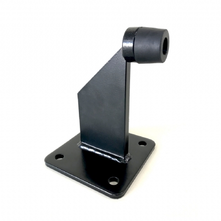 Gate Stopper with Bolt Down Base Plate for Sliding / Swing Gate (Black) - gate stopper with bolt down base for sliding  swing gate black - 1    - Gate Warehouse