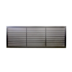 H9FFSB - Flat Top (Horizontal Slat) - Single Aluminium Driveway Gate - Single Sliding Gate - Matte Black