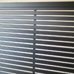 H9FFSB - Flat Top (Horizontal Slat) - Single Aluminium Driveway Gate - Single Sliding Gate - Matte Black