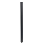 Heavy Duty In Ground Fencing Post with Cap (Powder Coated Matte Black)