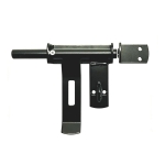 Heavy Duty Sliding Bolt Lockable Gate Latch (Black)