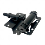Self-Closing Gate Hinge - Adjustable Tension and Install Gap (Black)