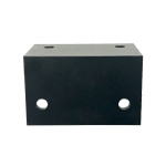 Steel Angle Bracket L-Shape 60x60x4x100mm Black