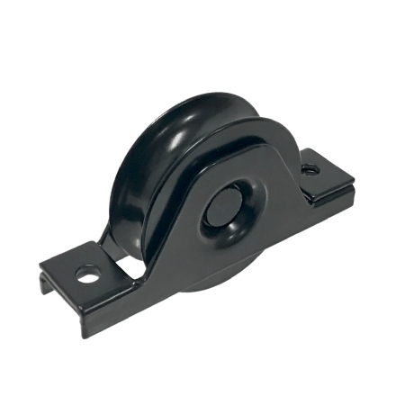 U Groove Galvanized Steel Sliding Gate Wheel (Semi-concealed for Low Profile Recess Mounting) - Black - u groove galvanized steel sliding gate wheel semi concealed for low profile recess mounting black - 2    - Gate Warehouse