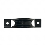 U Groove Galvanized Steel Sliding Gate Wheel (Semi-concealed for Low Profile Recess Mounting) - Black