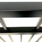 V0FDDB - Flat Top (Double Top Rail) - Double Aluminium Driveway Gates - Double Swing Gates - Matte Black