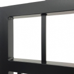 V0FDDB - Flat Top (Double Top Rail) - Double Aluminium Driveway Gates - Double Swing Gates - Matte Black