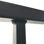 V0FDFB - Flat Top (Double Top Rail) - Aluminium Fence Panel - Matte Black