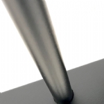 V0FSPB - Spear Top (Fleur-de-lis) - Aluminium Pedestrian / Side Gate (Single Swing Gate) - Matte Black
