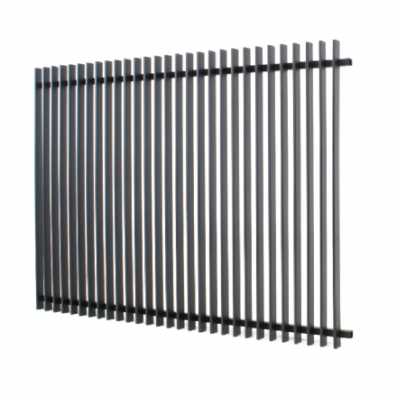 VBFFFB - Ready to Install Fully Welded 65x16mm Vertical Blade - Aluminium Fence Panel - Matte Black - vbfffb ready to install fully welded 65x16mm vertical blade aluminium fence panel matte black - 3    - Gate Warehouse