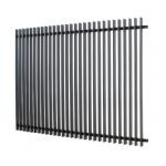 VBFFFB - Ready to Install Fully Welded 65x16mm Vertical Blade - Aluminium Fence Panel - Matte Black