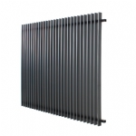 VBFFFB - Ready to Install Fully Welded 65x16mm Vertical Blade - Aluminium Fence Panel - Matte Black