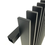 VBFFFB - Ready to Install Fully Welded 65x16mm Vertical Blade - Aluminium Fence Panel - Matte Black