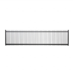 VBFFSB - Ready to Install Fully Welded 65x16mm Vertical Blade - Aluminium Sliding Driveway Gate - Matte Black