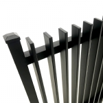 VBFFSB - Ready to Install Fully Welded 65x16mm Vertical Blade - Aluminium Sliding Driveway Gate - Matte Black