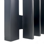 VBFFSB - Ready to Install Fully Welded 65x16mm Vertical Blade - Aluminium Sliding Driveway Gate - Matte Black