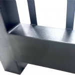 VBFFSB - Ready to Install Fully Welded 65x16mm Vertical Blade - Aluminium Sliding Driveway Gate - Matte Black