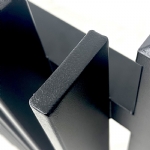 VBFFSB - Ready to Install Fully Welded 65x16mm Vertical Blade - Aluminium Sliding Driveway Gate - Matte Black
