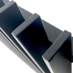 VBFFSB - Ready to Install Fully Welded 65x16mm Vertical Blade - Aluminium Sliding Driveway Gate - Matte Black