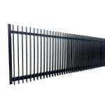 VBFFSB - Ready to Install Fully Welded 65x16mm Vertical Blade - Aluminium Sliding Driveway Gate - Matte Black