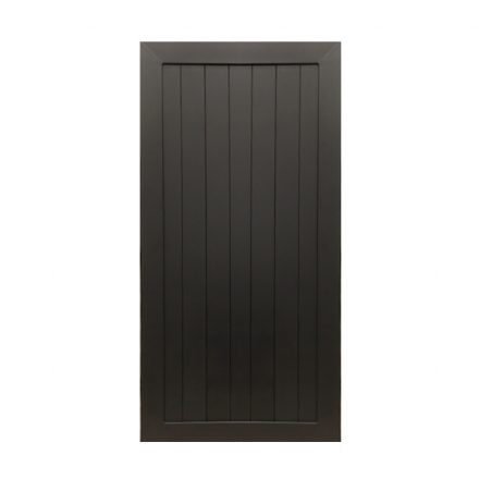 VWFFPB - Flat Top (Full Privacy) - Aluminium Pedestrian / Side Gate (Single Swing Gate) - Matte Black - vwffpb flat top full privacy aluminium pedestrian  side gate single swing gate black matt - 1    - Gate Warehouse